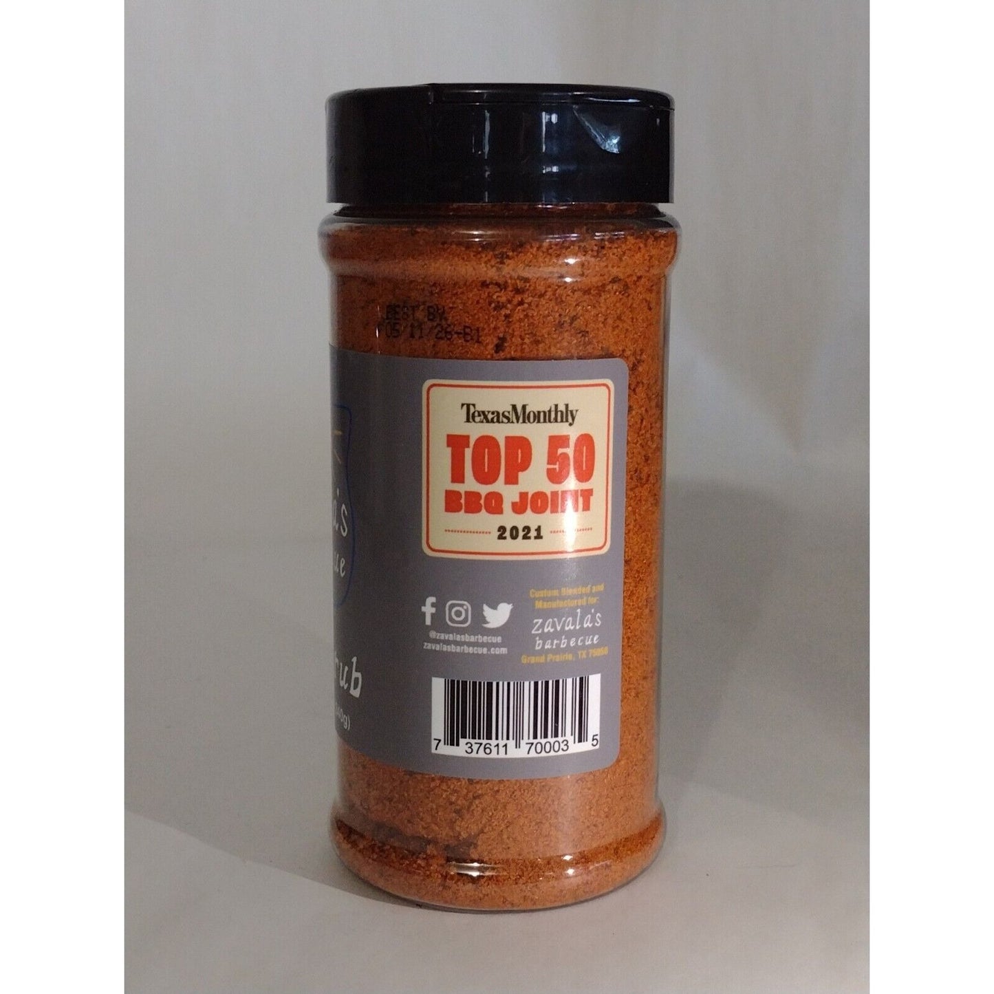 Zavala's Barbecue Fajita Rub 12 Ounce Shaker