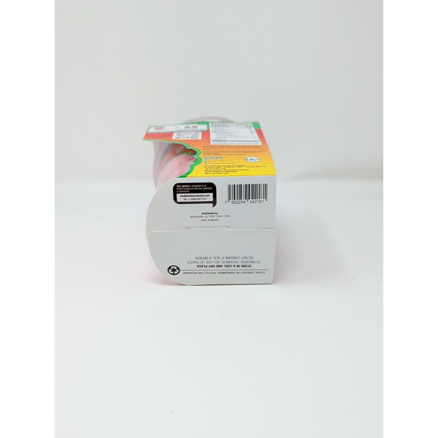 don'tworry Meringues Watermelon Chili Flavor 1.7 Ounce Plastic Container