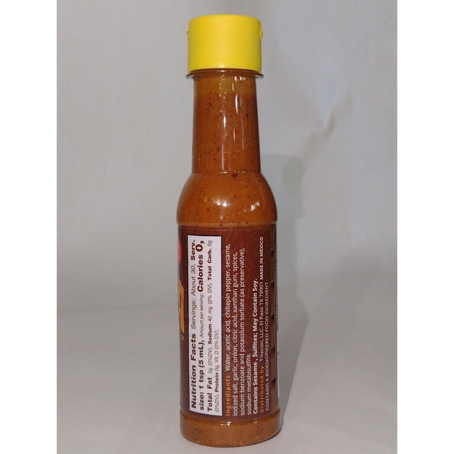 La Perrona Hot Sauce Roasted Chiltepin Pepper Hot Sauce 5 Ounce Plastic Bottle