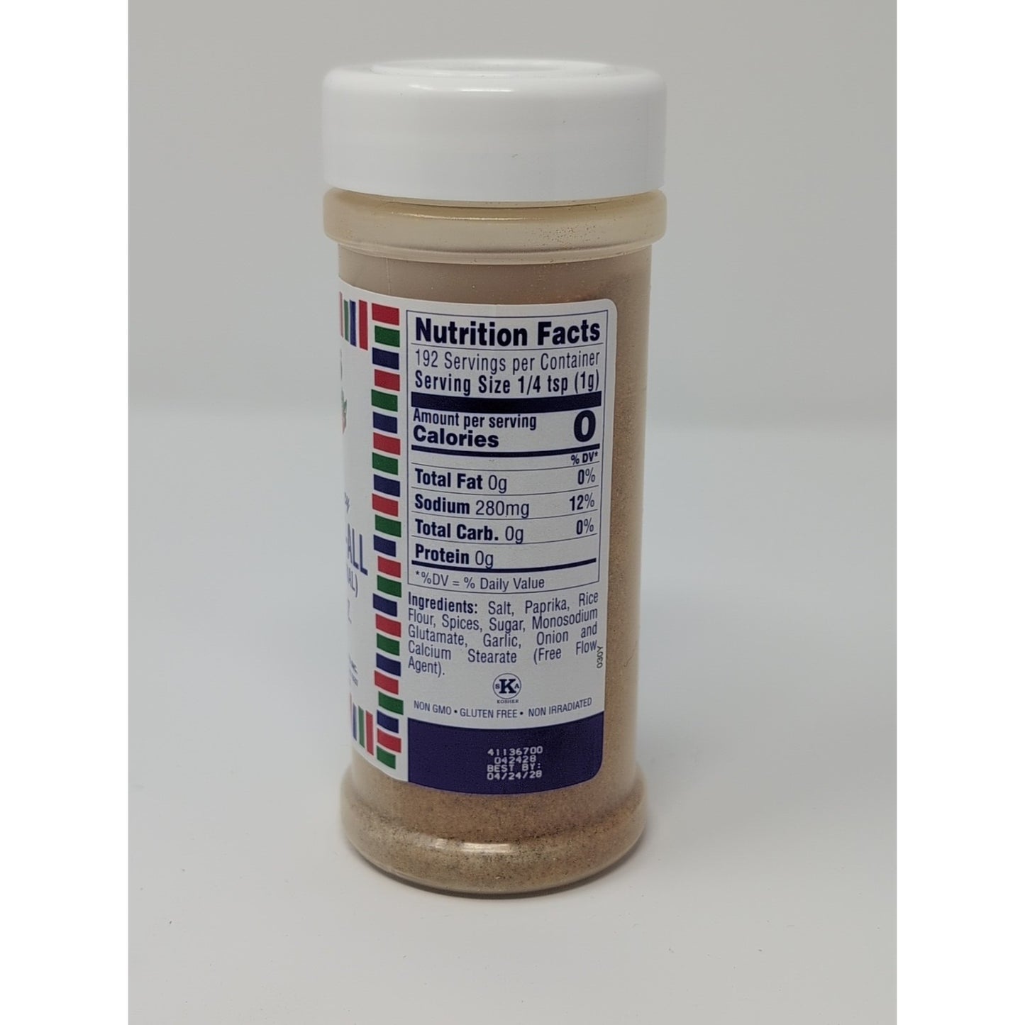 Bolners Fiesta Extra Fancy Season-It-All 7 Ounce Plastic Shaker