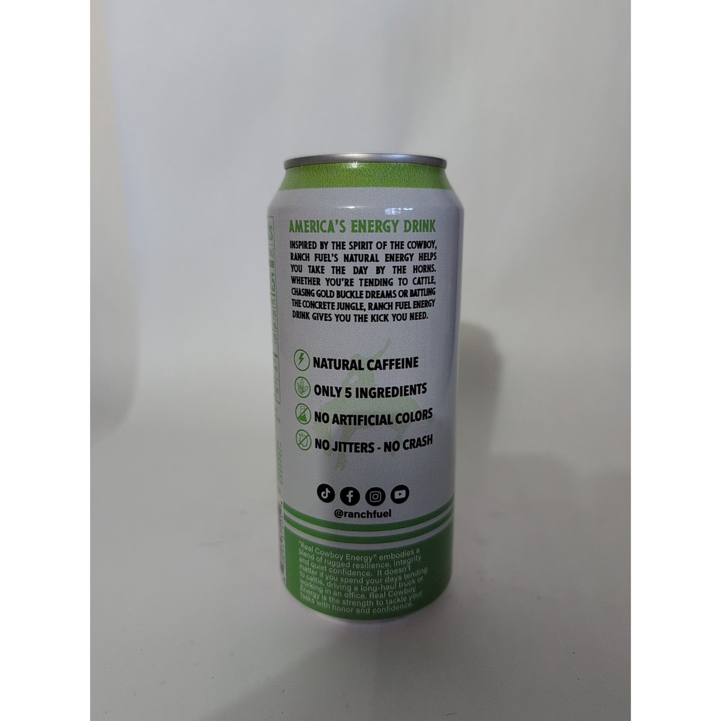 Ranch Fuel Energy Drink Agave Lime 16 Ounce Can