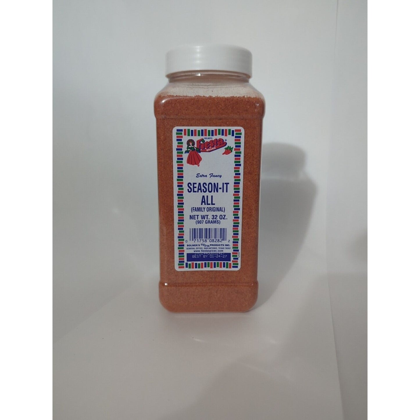 Seasoning container labeled 'SEASON-IT ALL' on a white background