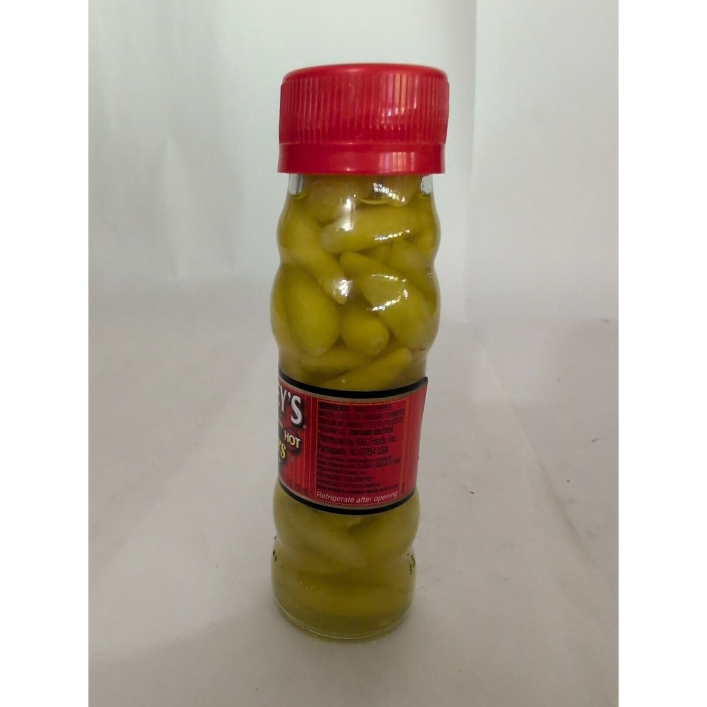 Trappey's Hot Peppers In Vinegar 4.5 Ounce Glass Bottle