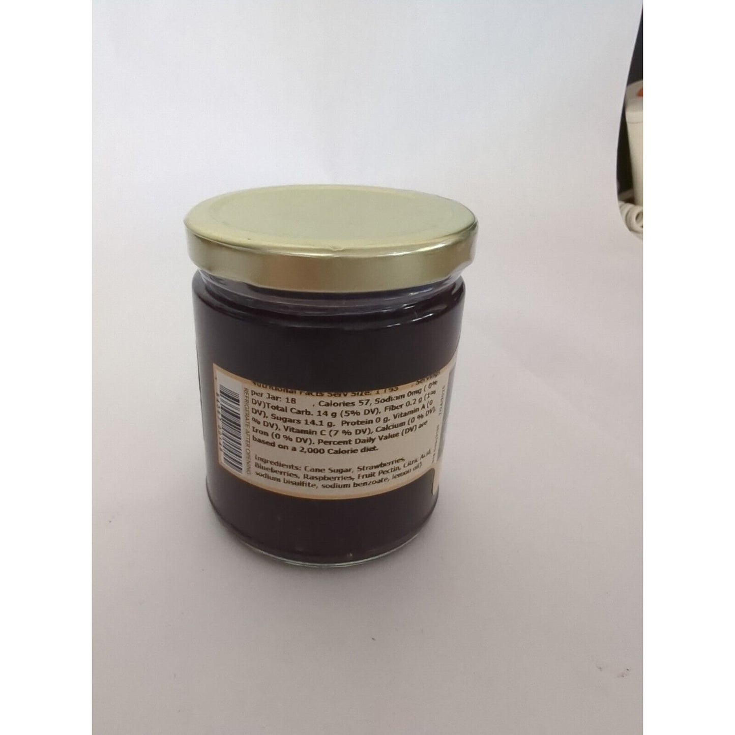 Brazos River Provisions Company Triple Berry Medley Jam 9 Ounce Glass Jar