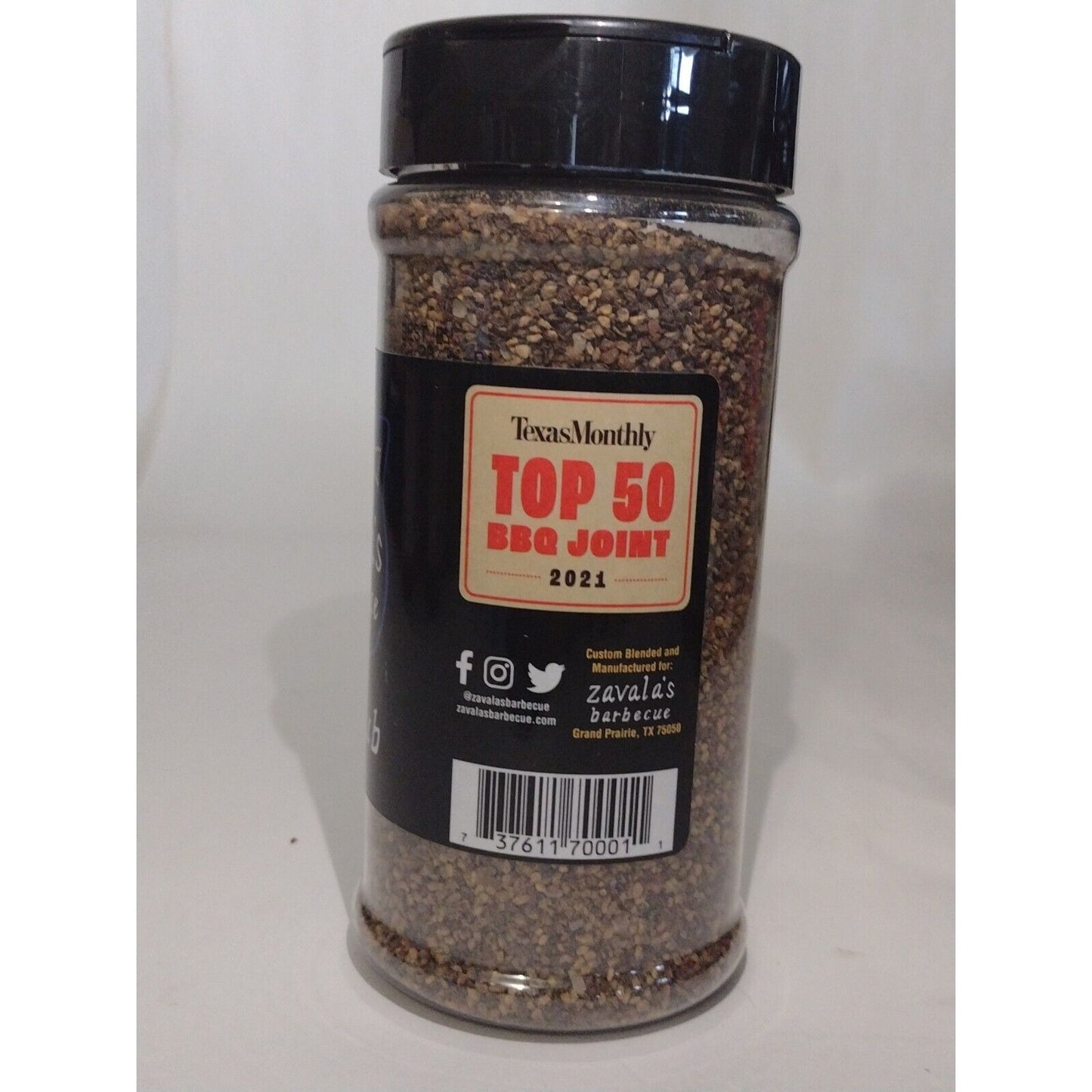 Zavala's Barbecue Beef Rub 9 Ounce Shaker