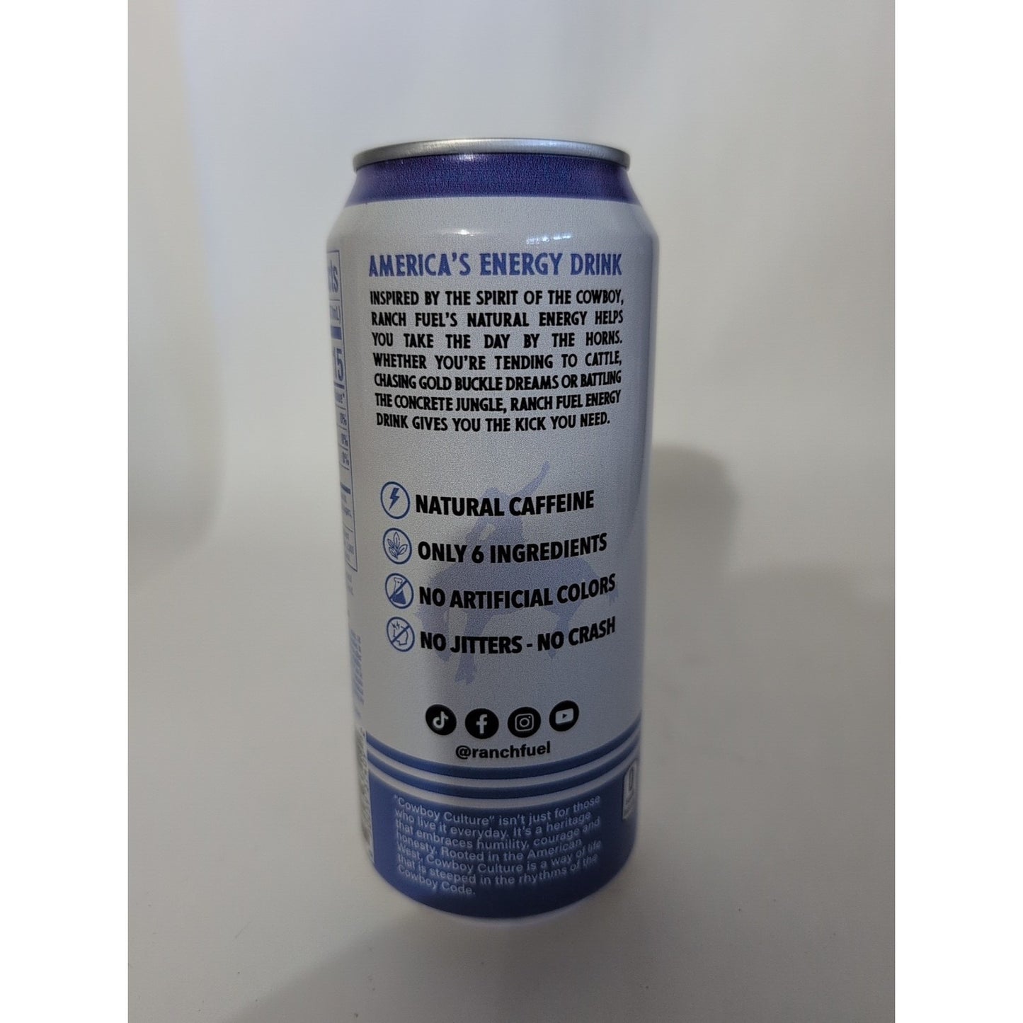 Ranch Fuel Energy Drink Blueberry Pomegranate 16 Ounce Can