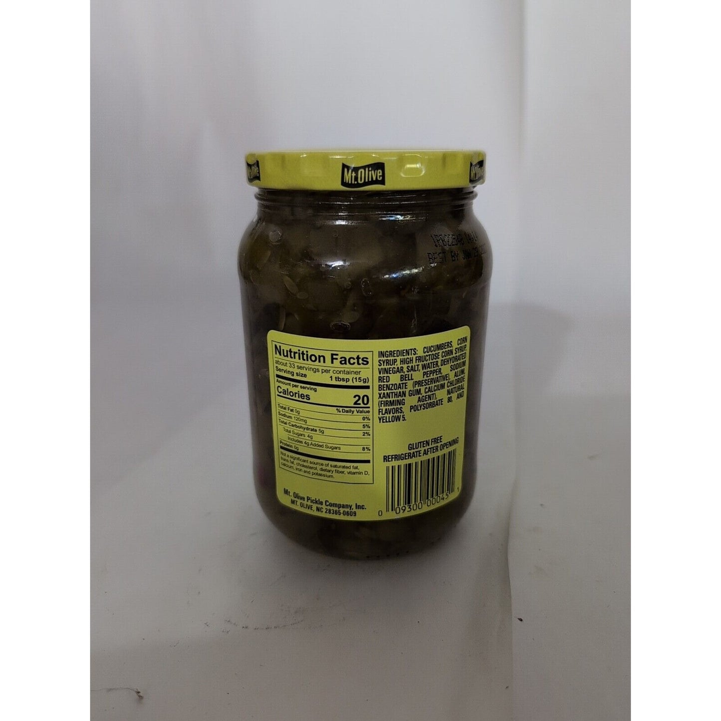 Mt Olive Sweet Salad Cubes 16 Ounce Glass Jar