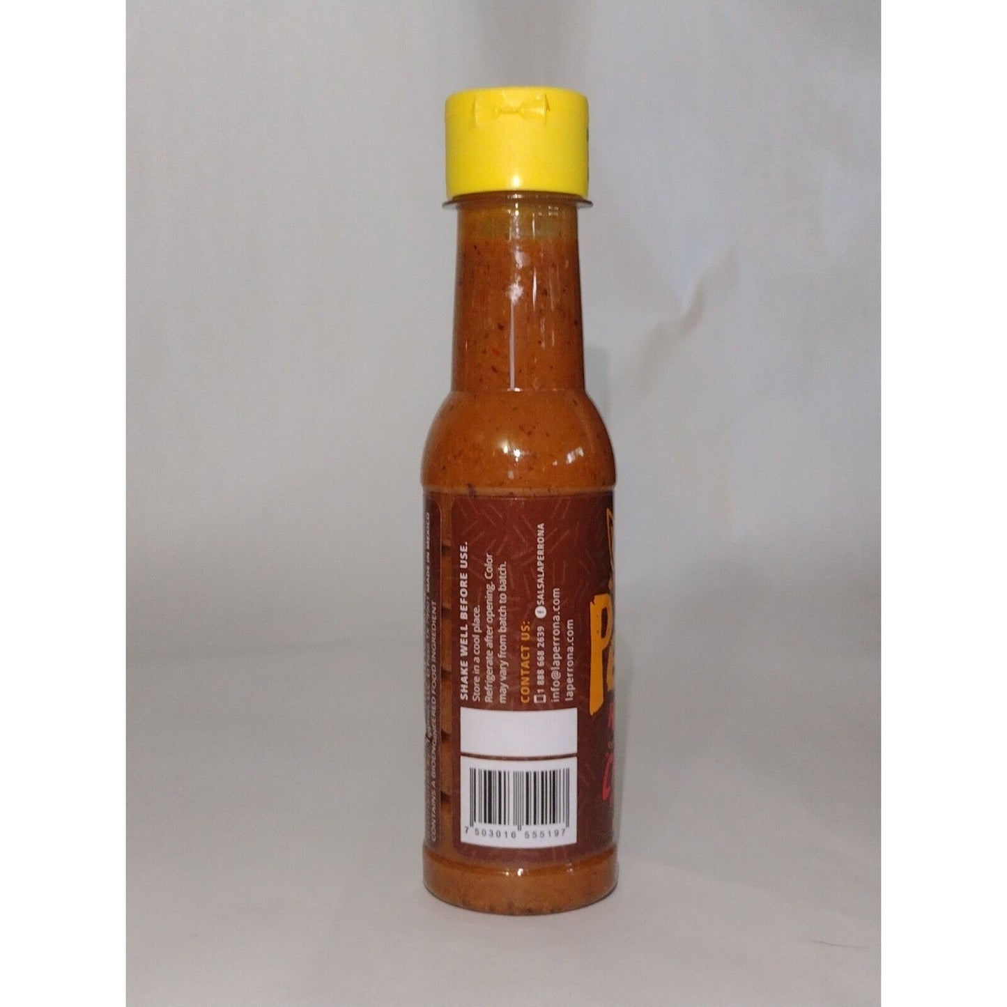 La Perrona Hot Sauce Roasted Chiltepin Pepper Hot Sauce 5 Ounce Plastic Bottle