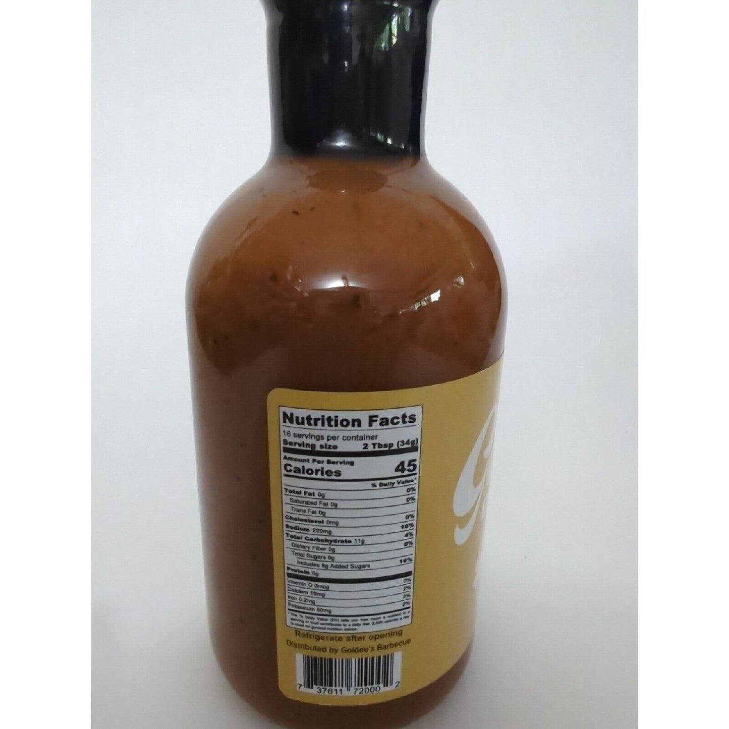 Goldee's Bar-B-Q Sauce BBQ Sauce 19.36 Ounce Glass Bottle