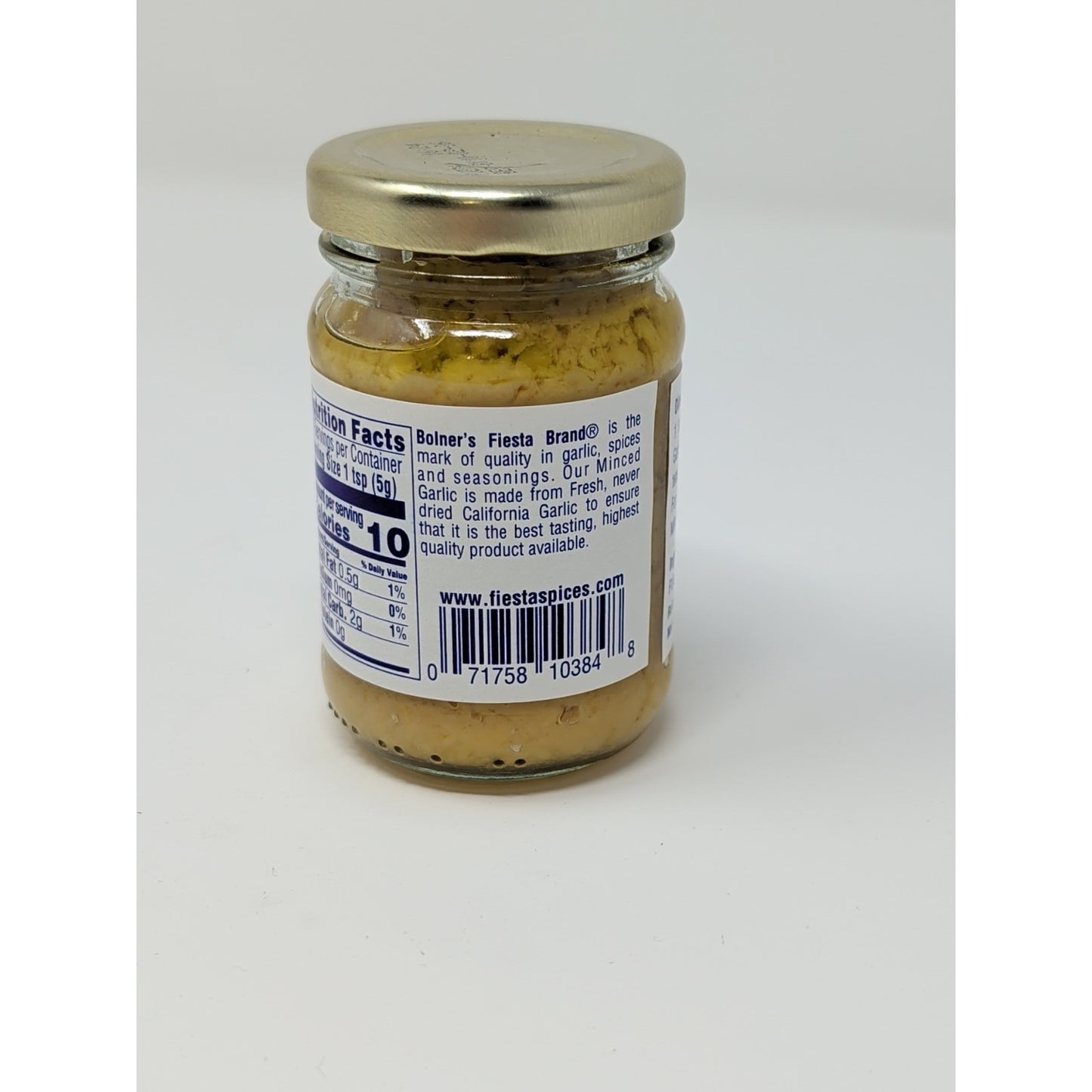 Bolner's Fiesta Minced Garlic 4.25 Ounce Glass Jar