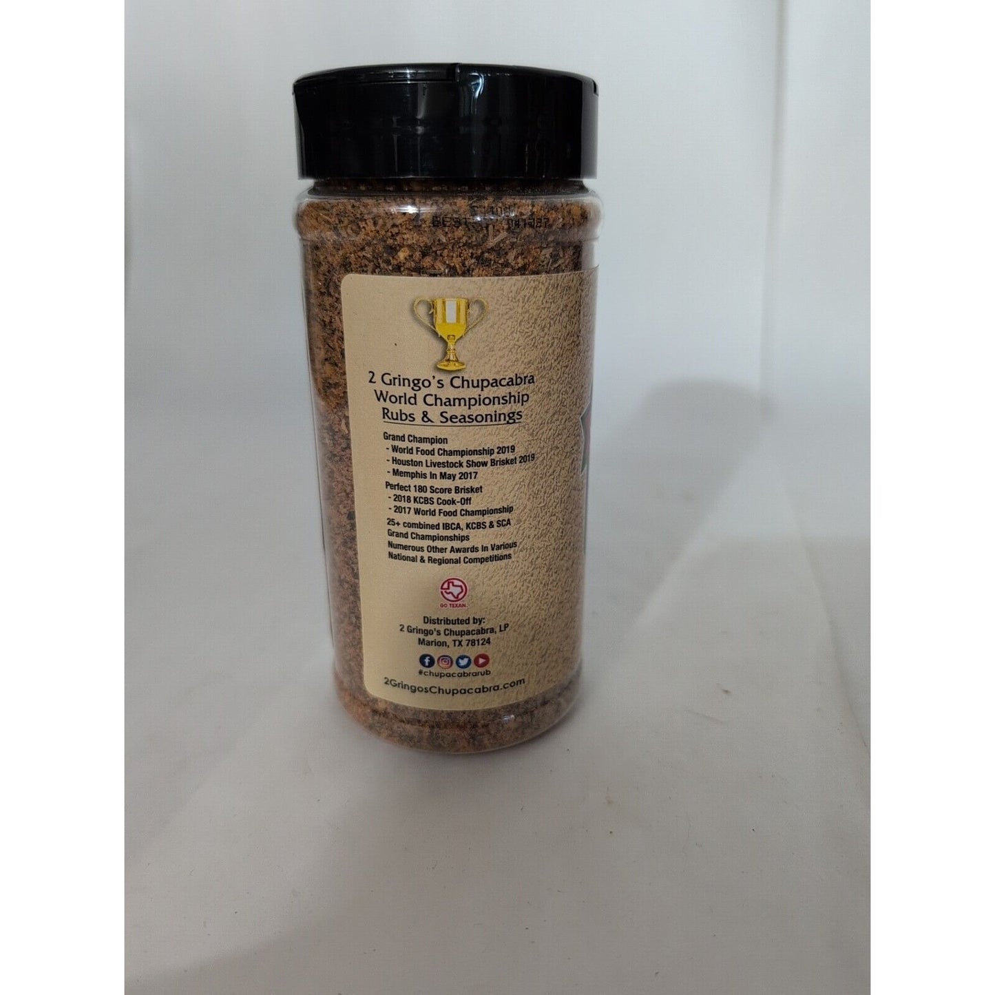 Two Gringos Chupacabra Cluckalicious Poultry Seasoning 12 Ounce Plastic Shaker
