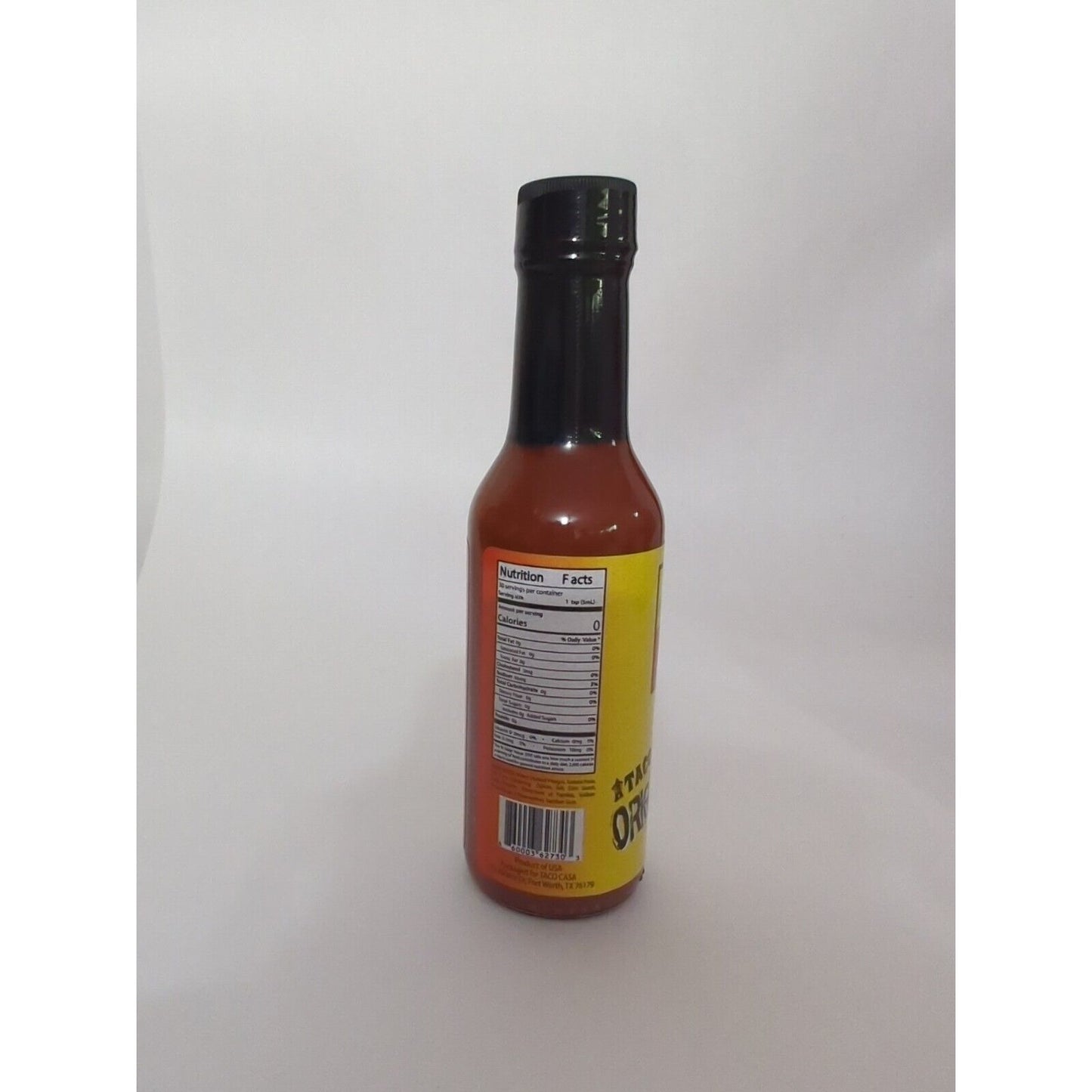 Taco Casa Original Hot Sauce 5 Ounce Glass Bottle