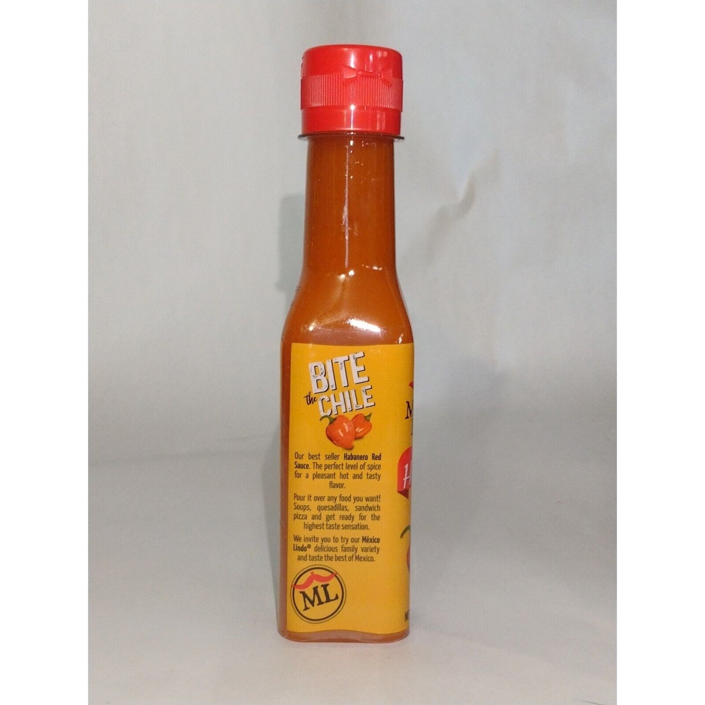 Mexico Lindo Habanero Red Sauce 5 Ounce Plastic Bottle