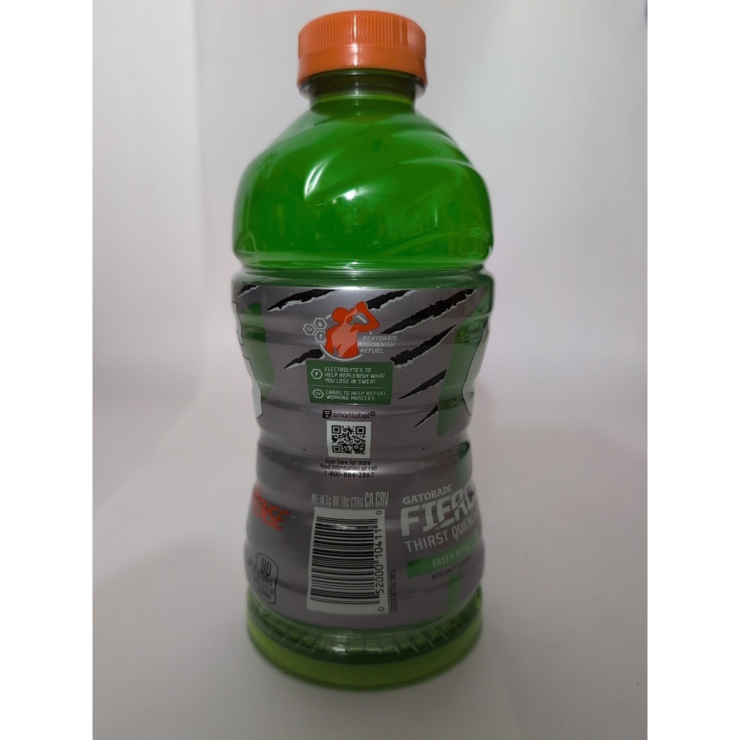 Gatorade Fierce Green Apple 28 Ounce Plastic Bottle