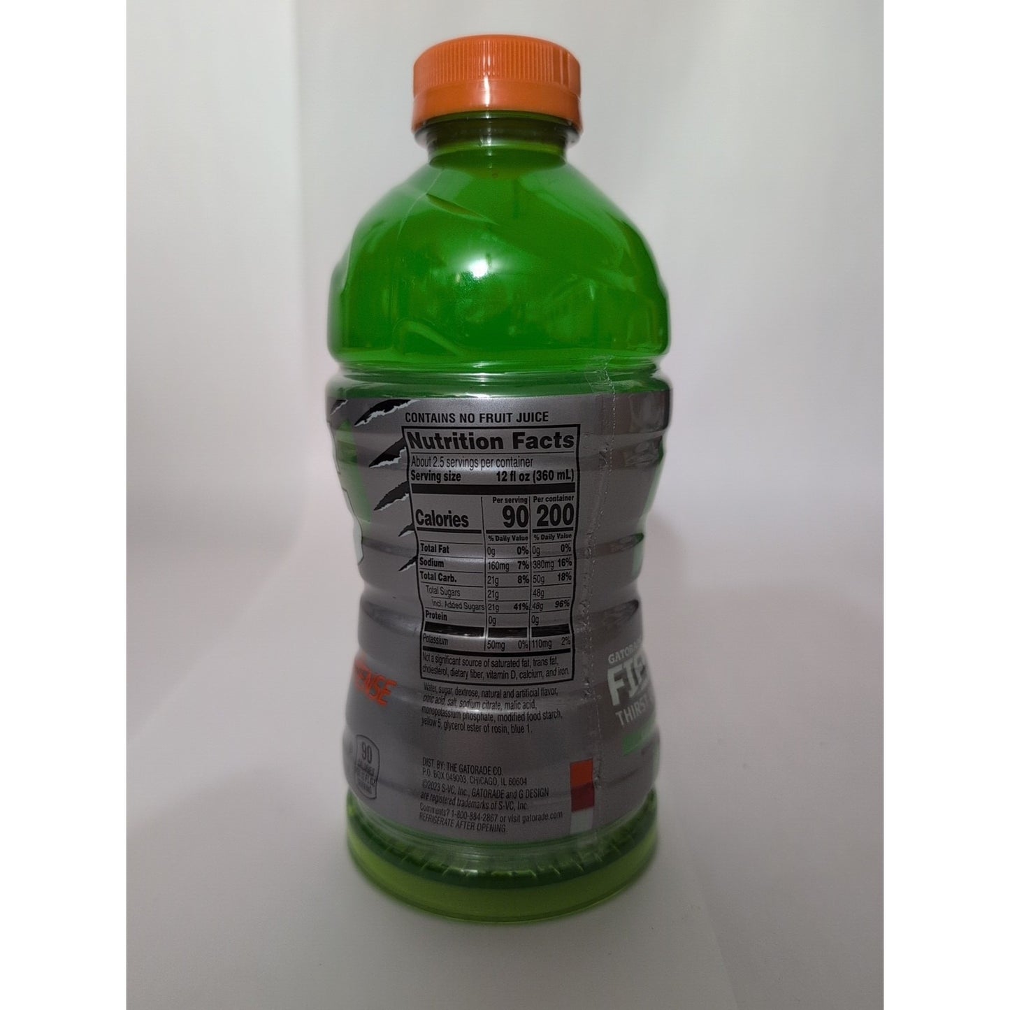 Gatorade Fierce Green Apple 28 Ounce Plastic Bottle