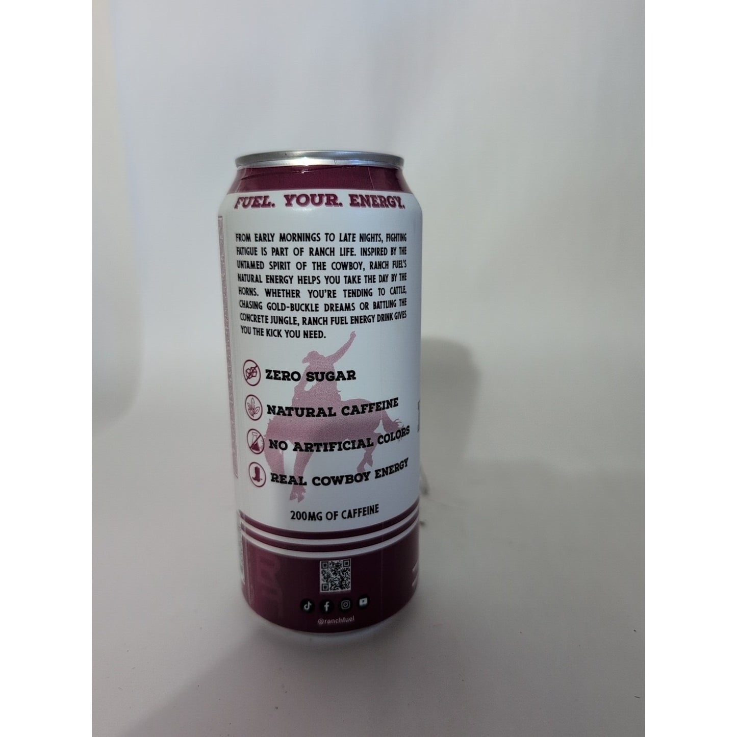 Ranch Fuel Energy Drink Blackberry Lemonade 16 Ounce Can
