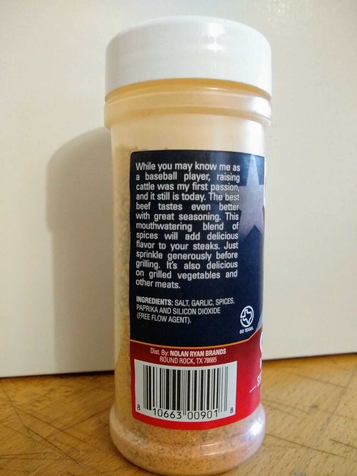 Nolan Ryan Beef Signature Steak Seasoning 6 ounce container