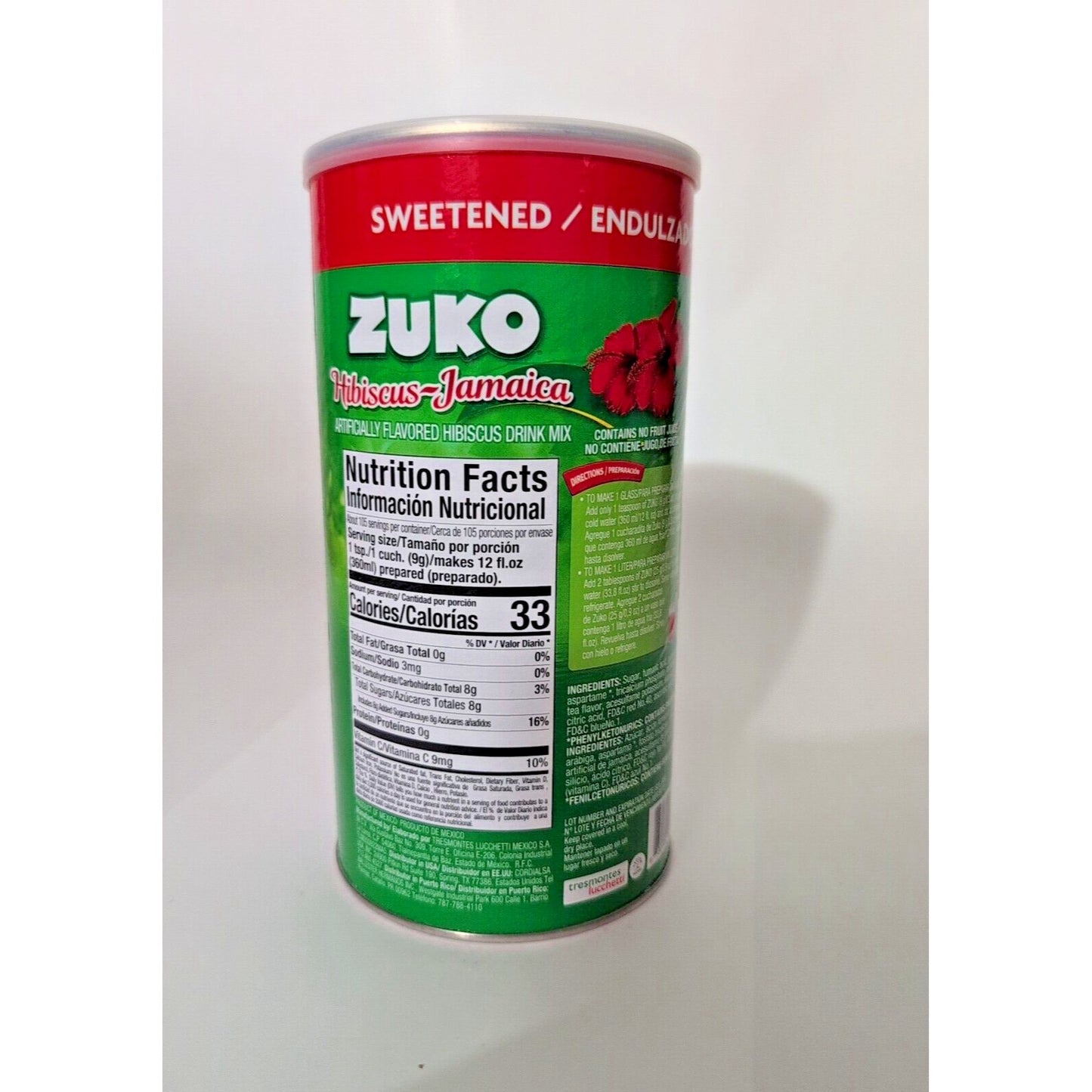 Zuko Aguas Frescas Hibiscus (Jamaica) 33 Ounce Can