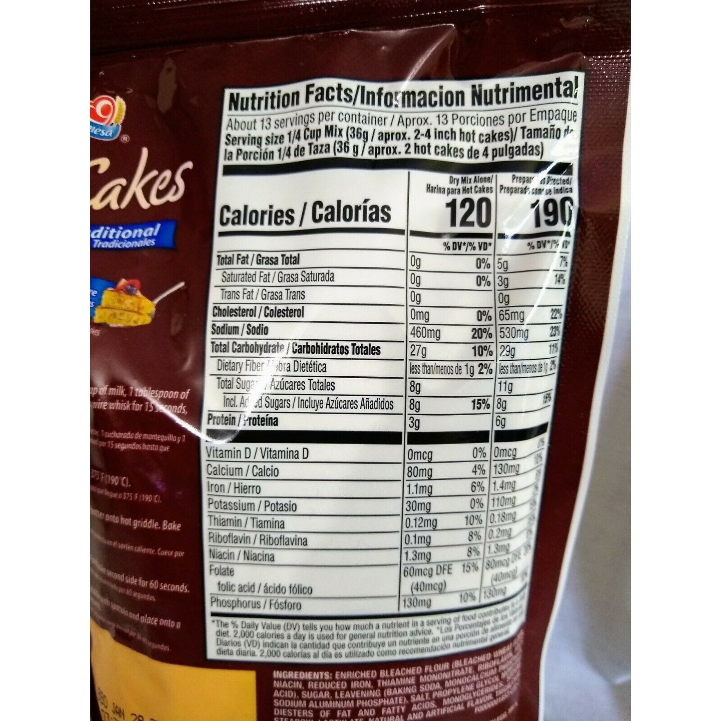 Gamesa Traditional Hot Cakes Mix 16 Ounce Package