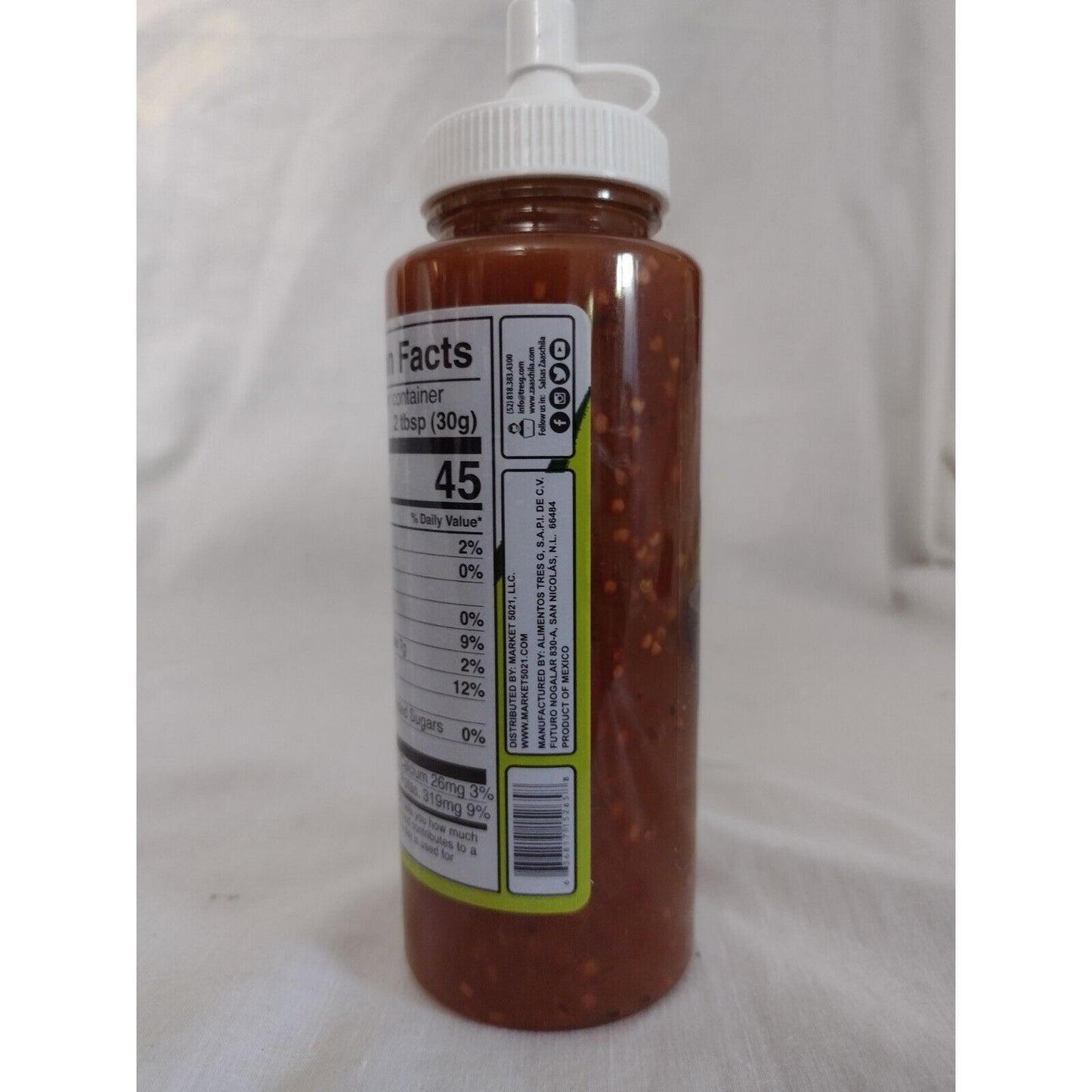Zaaschila Piquin Homestyle Hot Salsa 9.35 Ounce Bottle