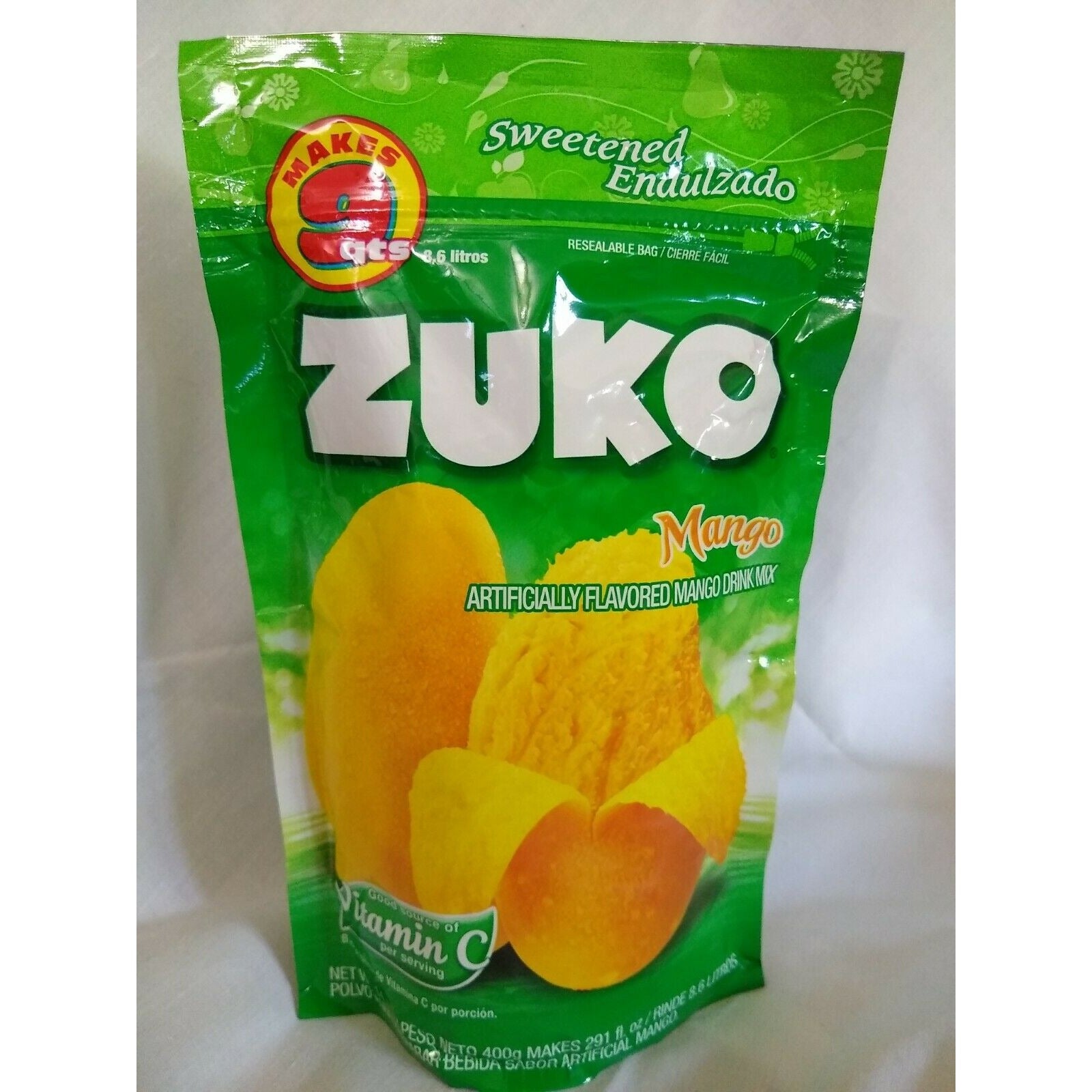 Zuko Drink Mix, Mango - 14.1 oz