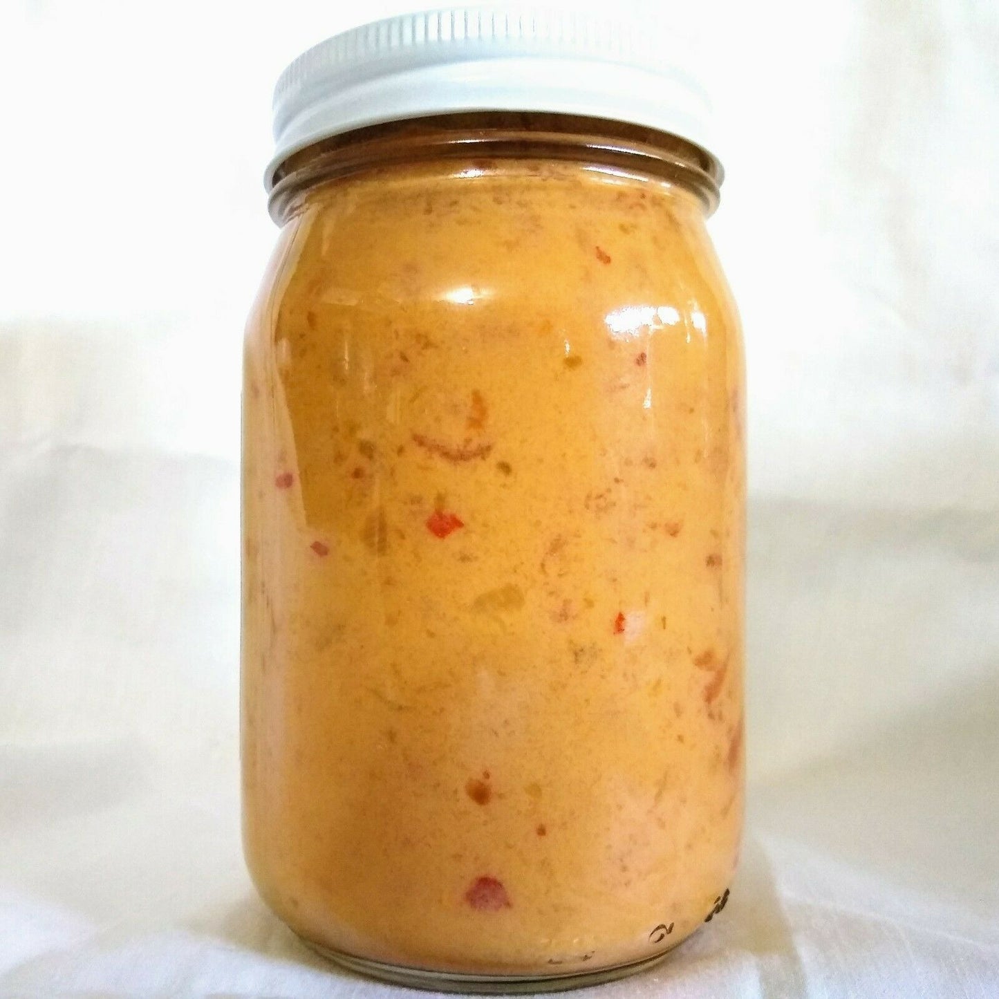 Hell On The Red Hot-N-Spicy Cheese Dip 16 Oz Glass Jar