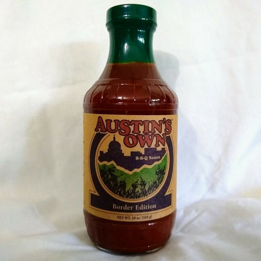 Austin's Own Border Edition B-B-Q Sauce 18 Ounce Glass Bottle