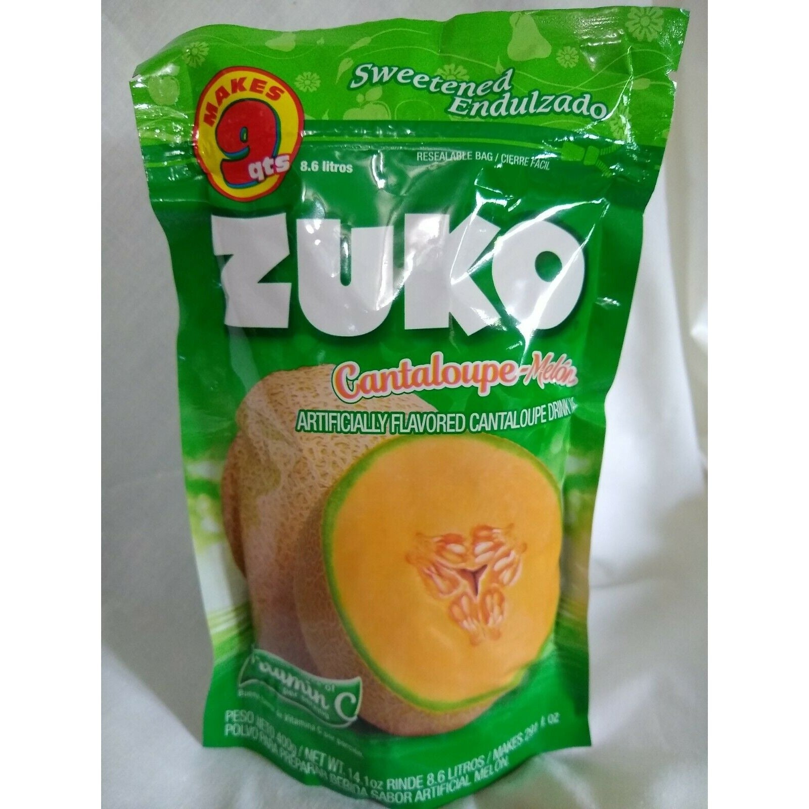 Zuko Aguas Frescas Cantaloupe (Melon) Flavored Drink Mix 14.1