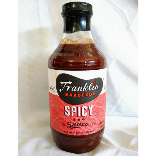 Franklin Barbecue Spicy BBQ Sauce 18 Oz. Glass Bottle