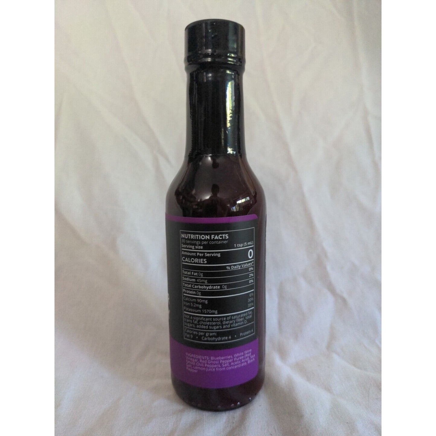 Bravado Spice Co Ghost Pepper & Blueberry Hot Sauce 5 Ounce Glass Bottle