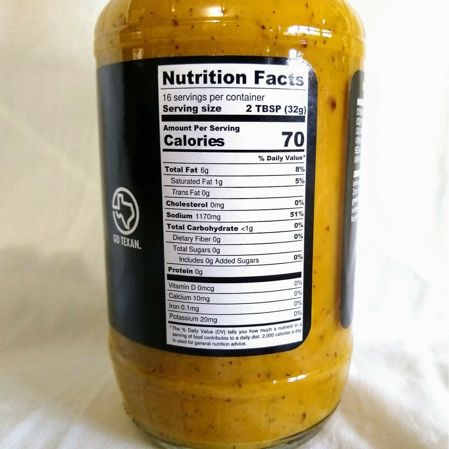 Butler's Texas Gold Gourmet BBQ Sauce 18 Oz Glass Bottle