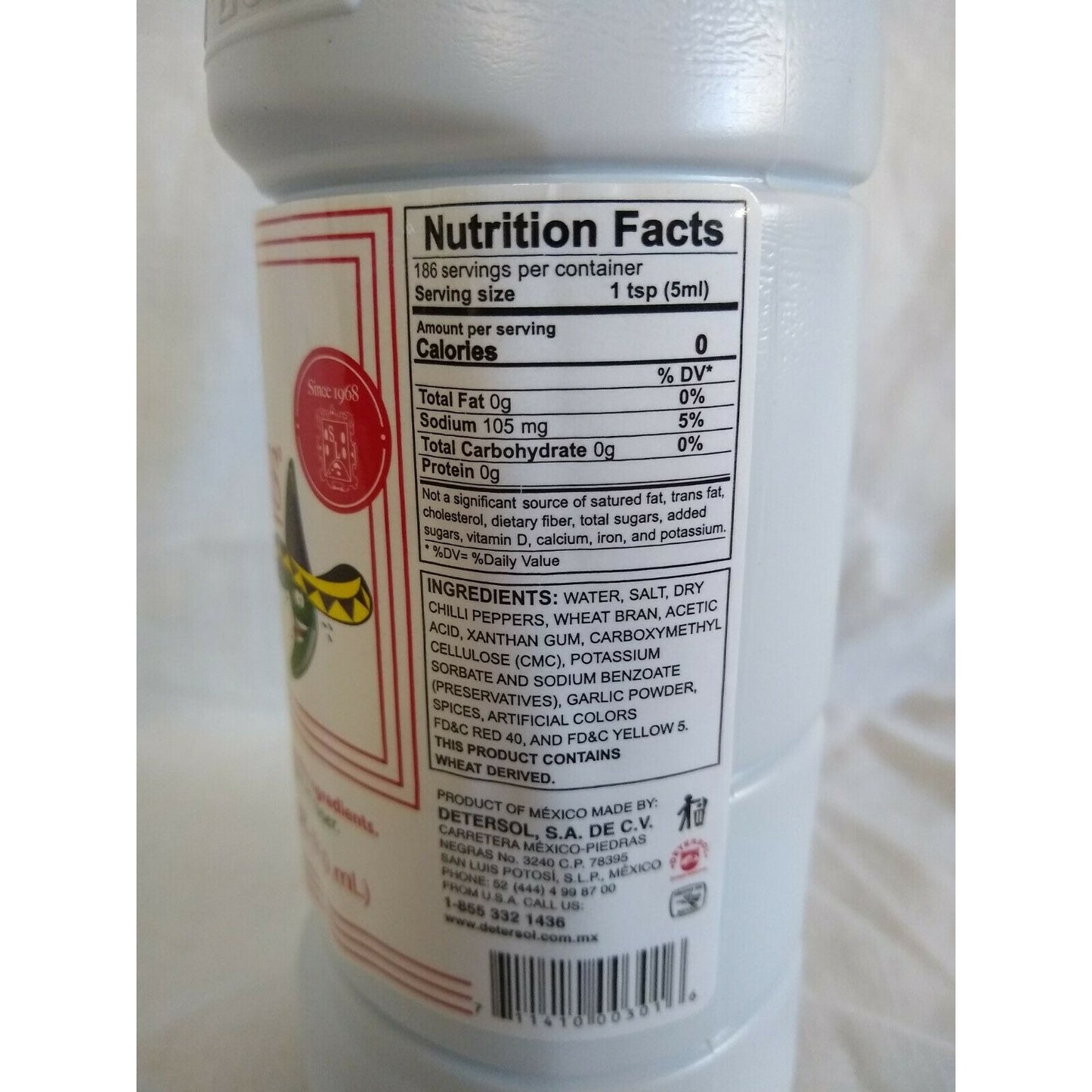 San Luis Mild Hot Sauce 31.4 Ounce Bottle