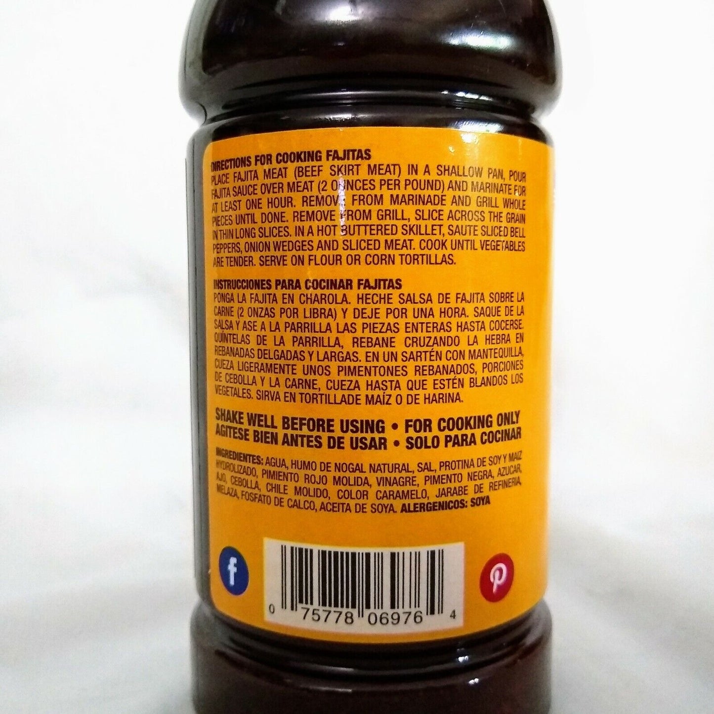Claude's Fajita Marinating Sauce 16 Ounce Bottle