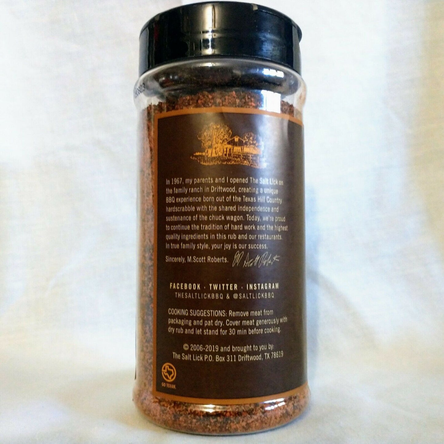 The Salt Lick Original Dry Rub 12 Oz. Shaker
