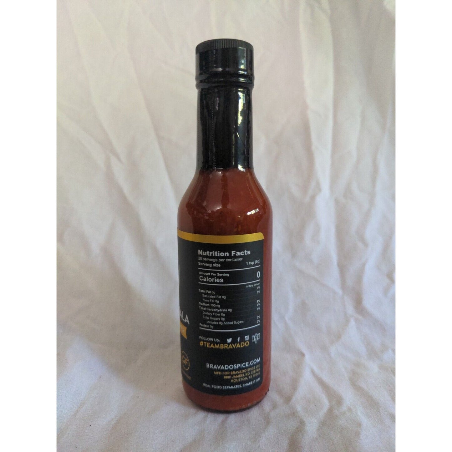 Bravado Spice Co Ancho Masala Scorpion Reaper Hot Sauce 5 Ounce Glass Bottle