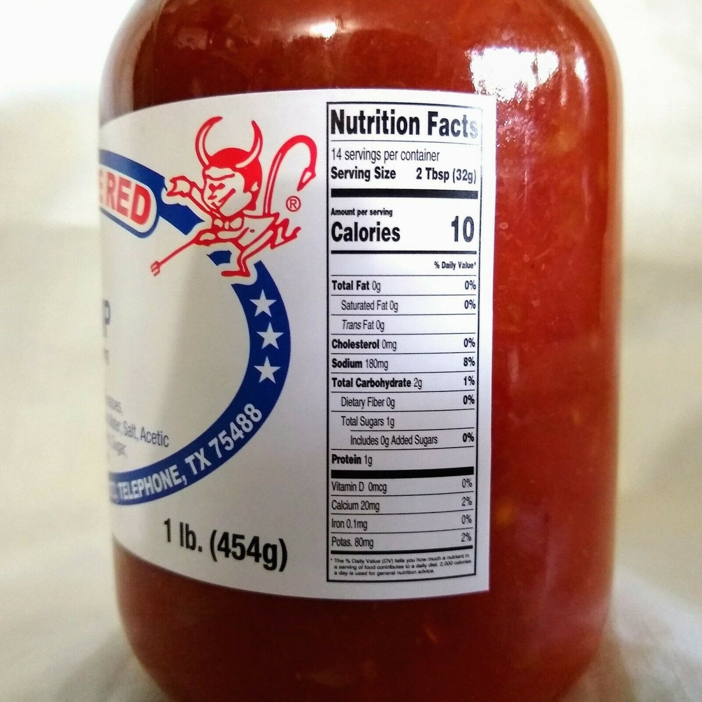 Hell On The Red Mild Party Dip Salsa 16 Oz Glass Jar