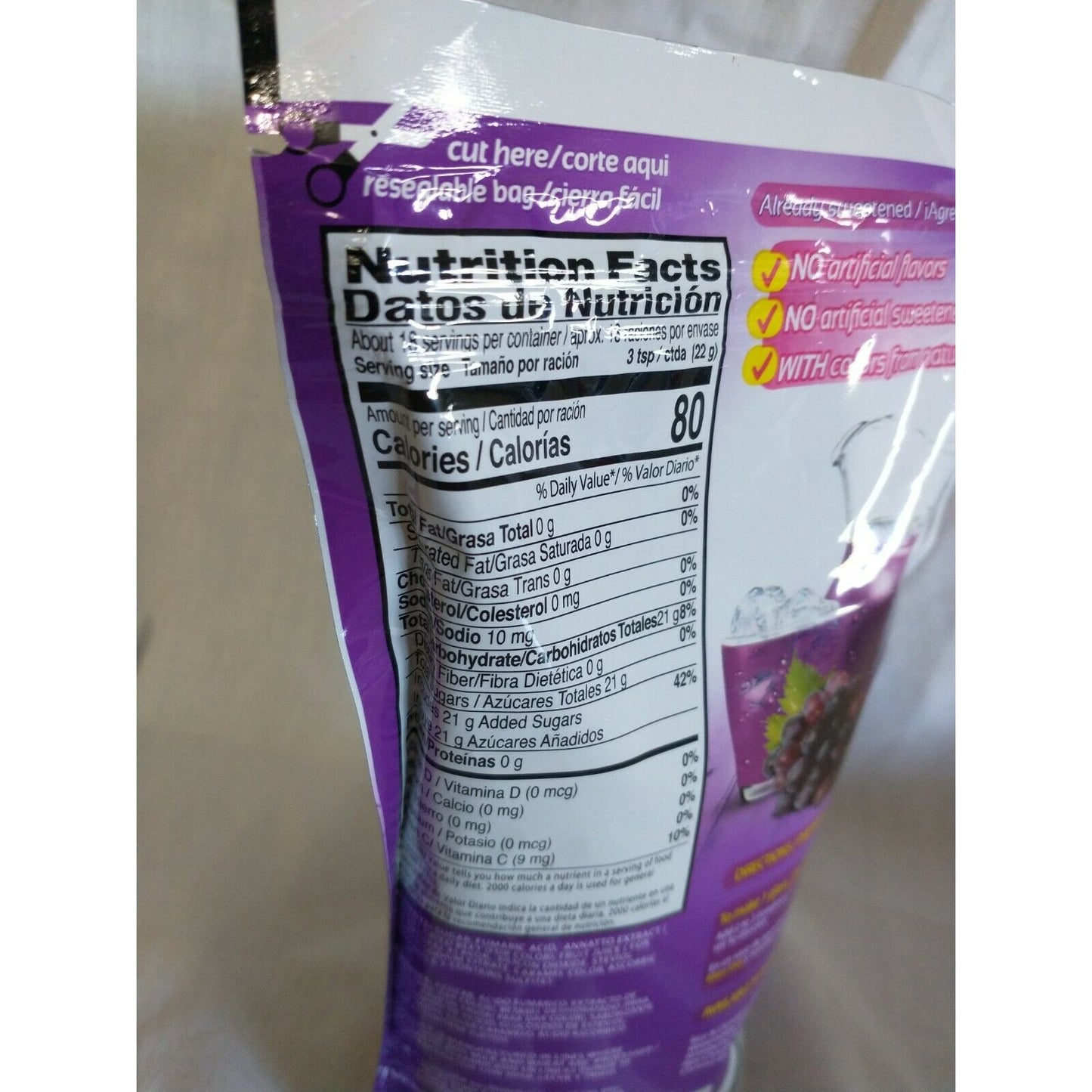 Klass Aguas Frescas Grape (Uva) Drink Mix 14.1 Oz Package