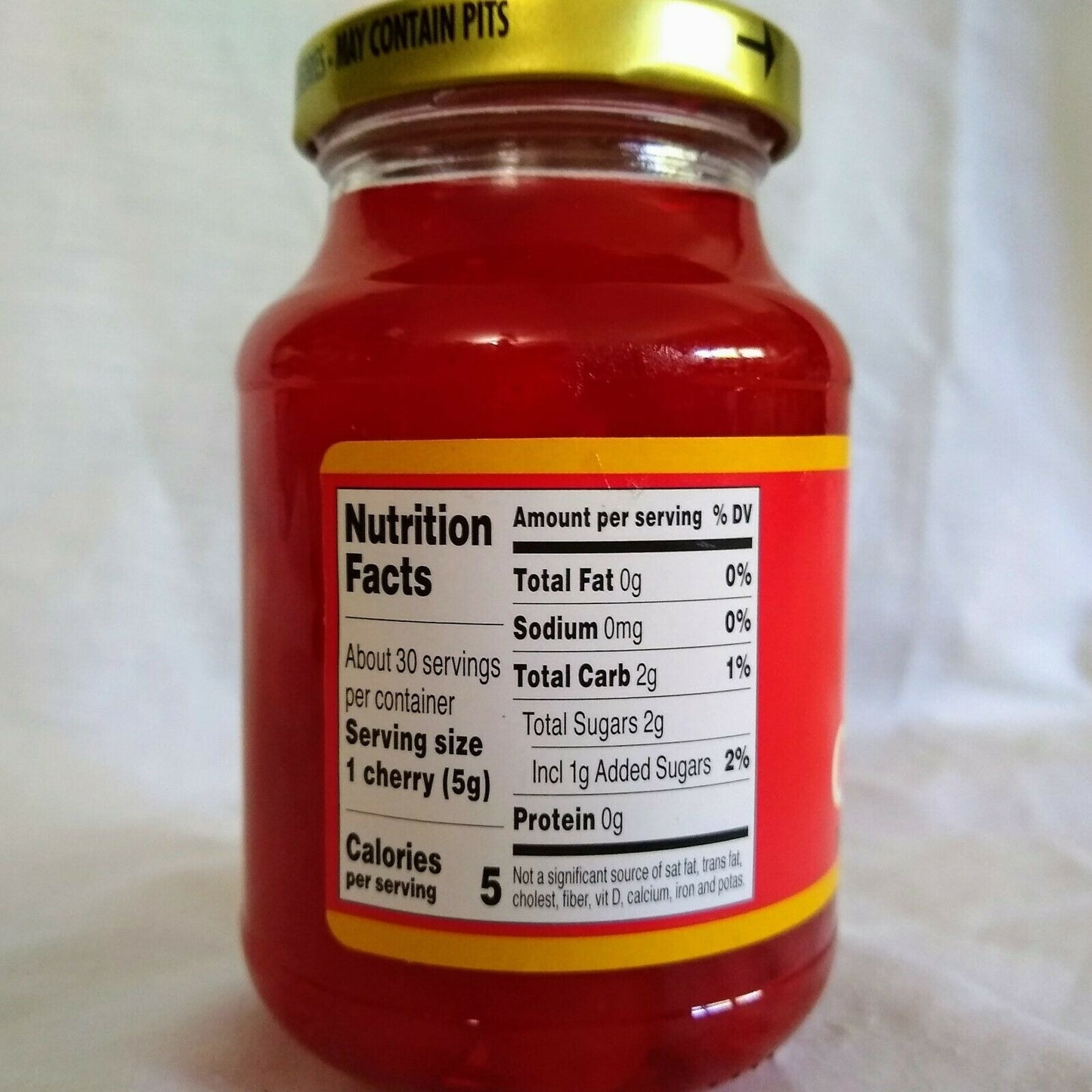 Braum's Marashino Cherries 10 oz. Glass Jar
