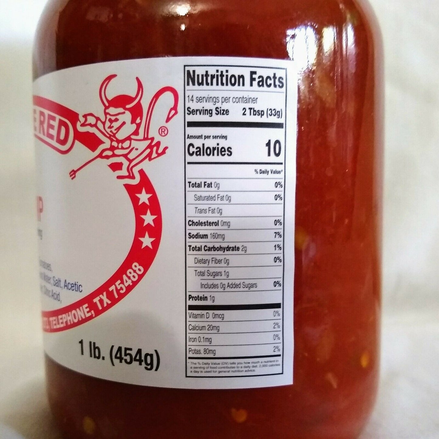 Hell On The Red Hot Party Dip Salsa 16 Oz Glass Jar