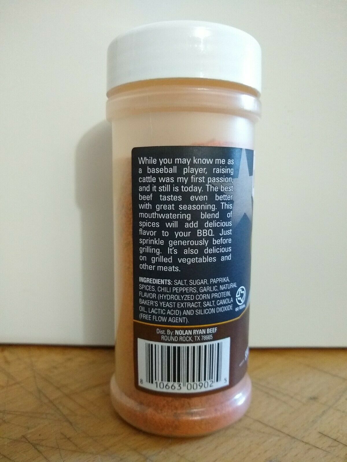 Nolan Ryan Beef BBQ Signature Seasoning 6 ounce container
