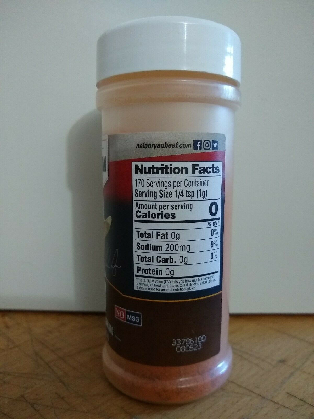 Nolan Ryan Beef BBQ Signature Seasoning 6 ounce container