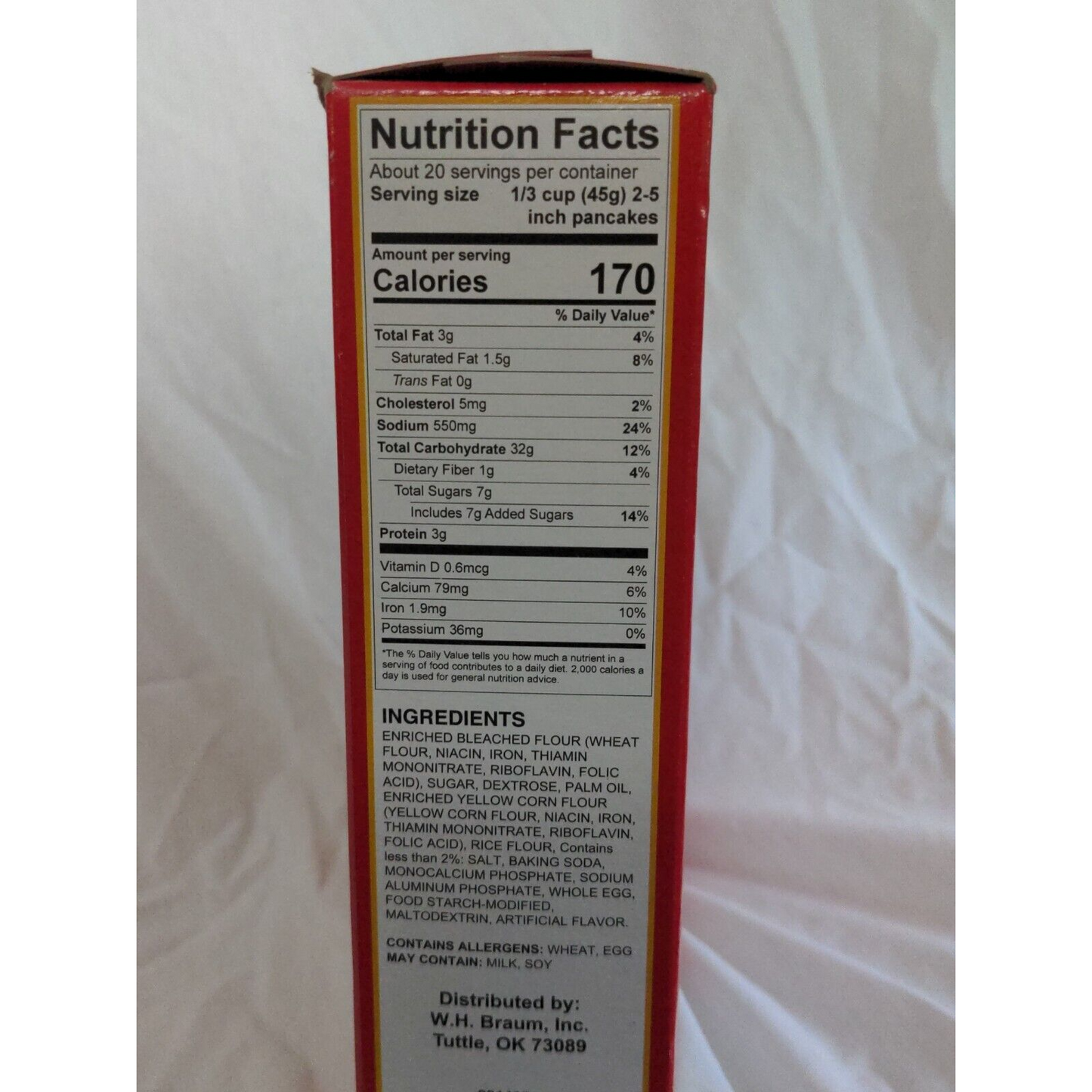 Braum's Original Pancake and Waffle Mix 32 Ounce Box