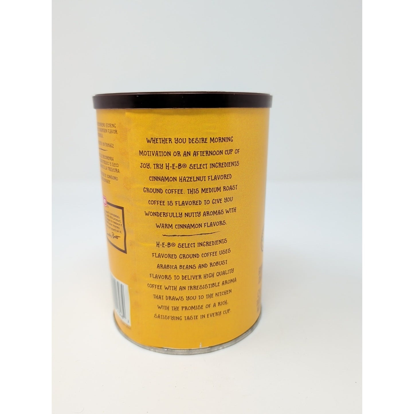 HEB Cinnamon Hazelnut Coffee 11.5 Ounce Canister