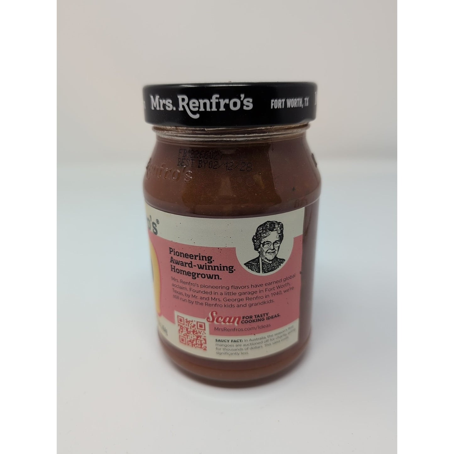 Mrs Renfro's Mango Habanero Salsa 16 Ounce Glass Jar