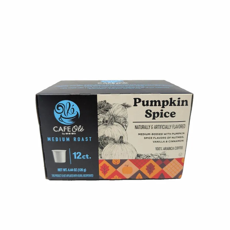 Cafe Ole By HEB Pumpkin Spice K-Cups 12 Count Box