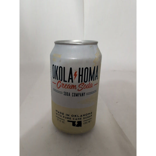 Okola-Homa Cream Soda 12 Ounce Aluminum Can