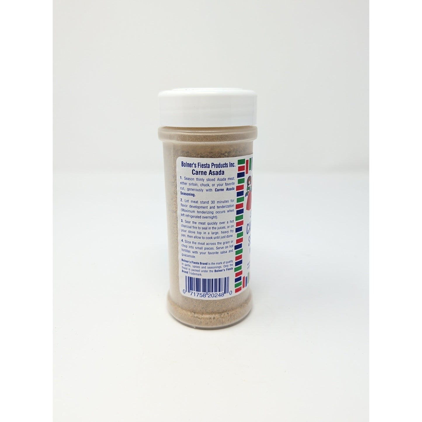 Bolner's Fiesta Extra Fancy Carne Asada Seasoning 6 Ounce Shaker
