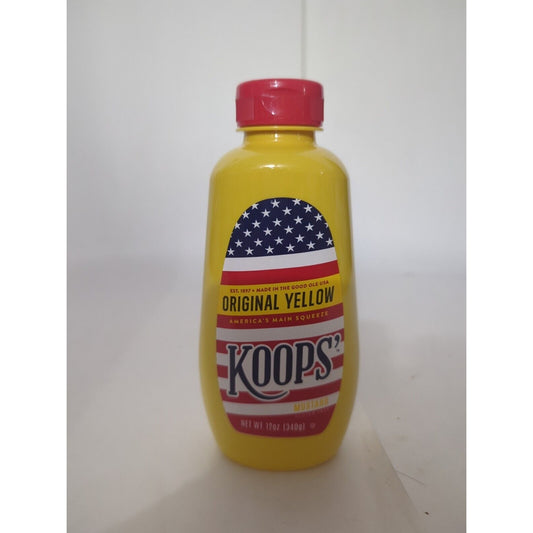 Koops' Original Yellow Mustard 12 Ounce Plastic Bottle