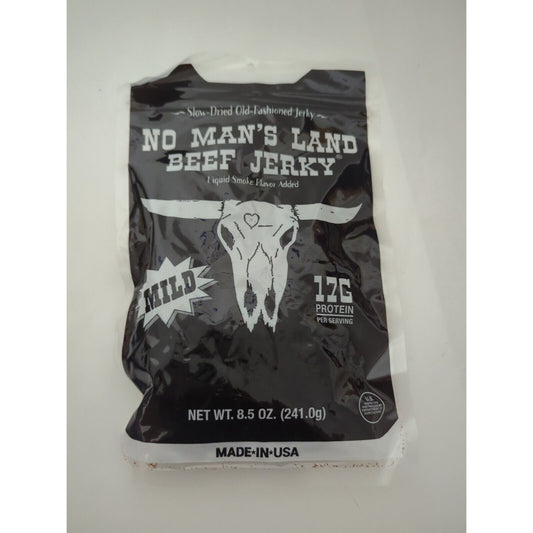 No Man's Land Mild Beef Jerky 8.5 Ounce Package