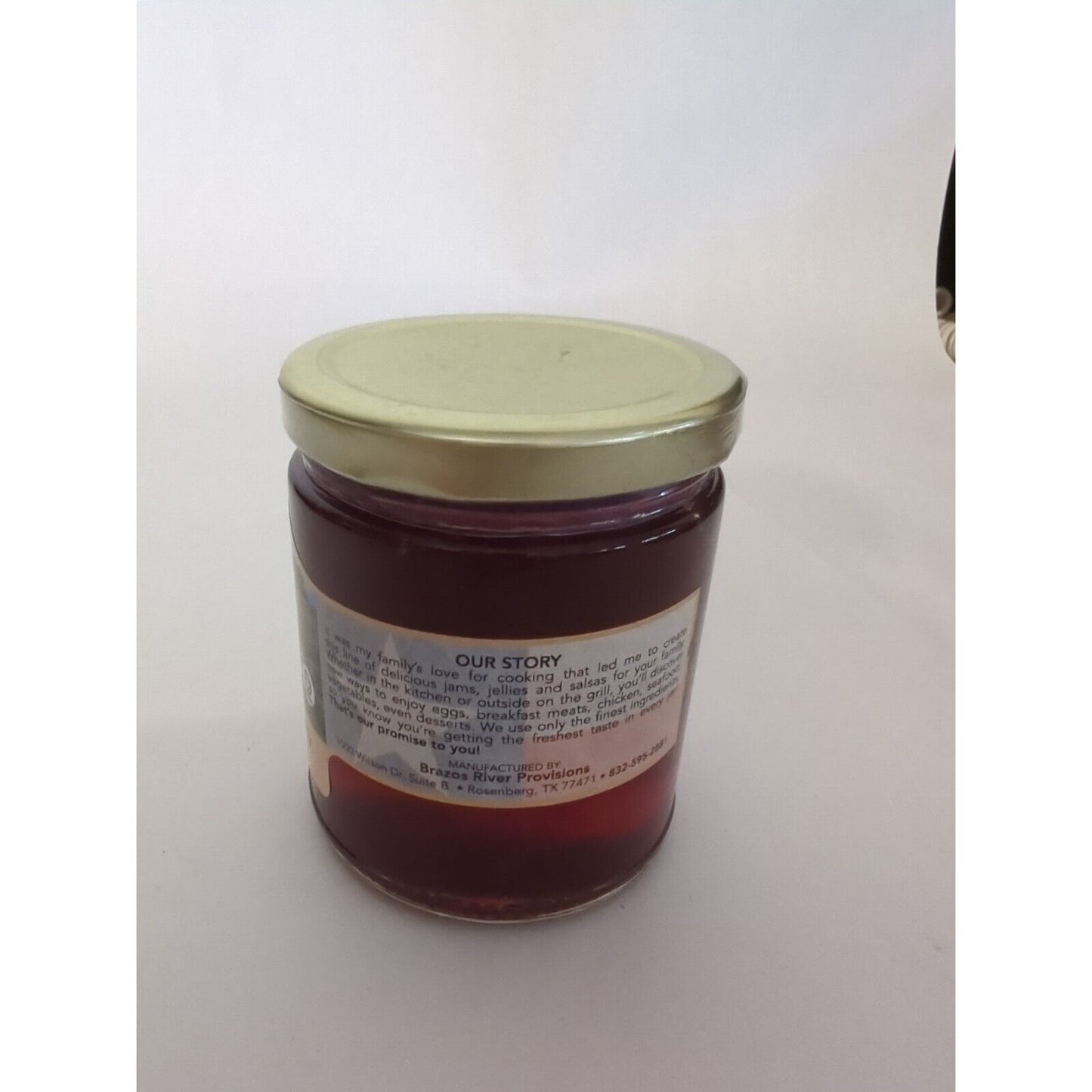 Brazos River Provisions Company South Texas Dewberry Jelly 9 Ounce Glass Jar